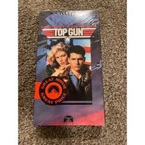 SEALED! Top Gun VHS Movie 1986 Paramount Pictures Tom Cruise Kelly McGillis
